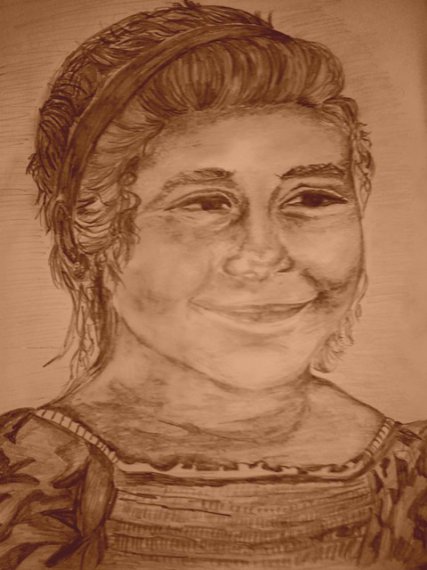 25. portret   rysunek ołówkiem