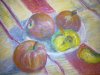 5. martwa natura z jabłek   pastel suchy