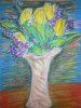 14. kwiaty w wazonie   pastel suchy